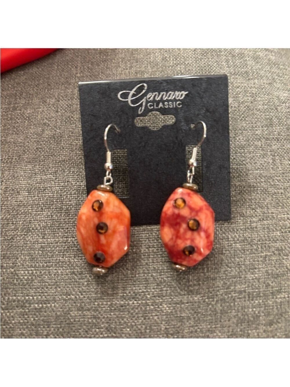 3/$10 or $5 NWT Vibrant Orange and Red Beaded Earrings